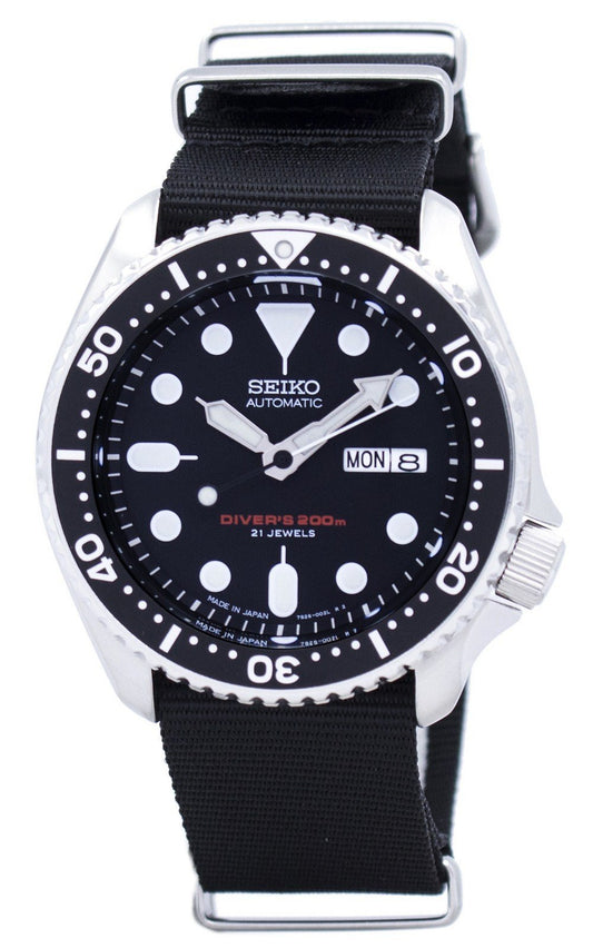 Seiko Automatic Diver's 200m Nato Strap Skx007j1-var-nato4 Men's Watch