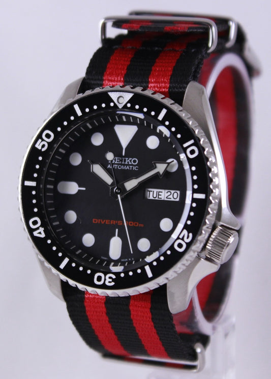 Seiko Automatic Diver's 200m Nato Strap Skx007k1-var-nato3 Men's Watch