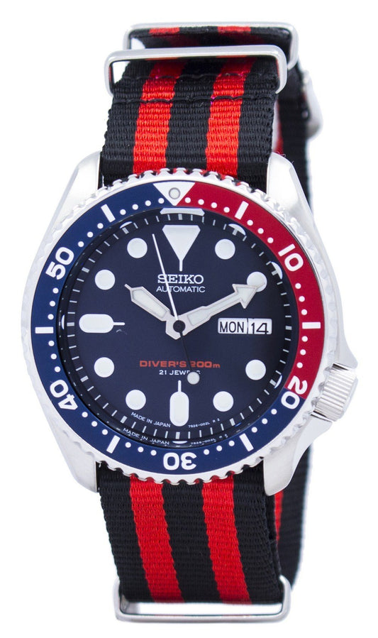 Seiko Automatic Diver's 200m Nato Strap Skx009j1-var-nato3 Men's Watch