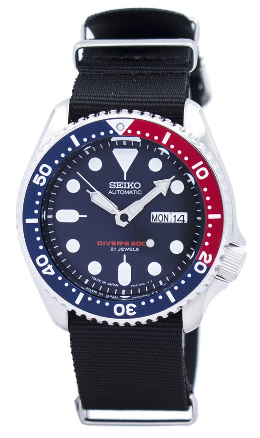 Seiko Automatic Diver's 200m Nato Strap Skx009j1-var-nato4 Men's Watch