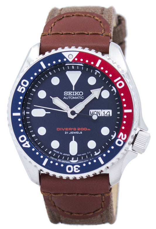 Seiko Automatic Diver's Canvas Strap Skx009j1-var-ns1 200m Men's Watch