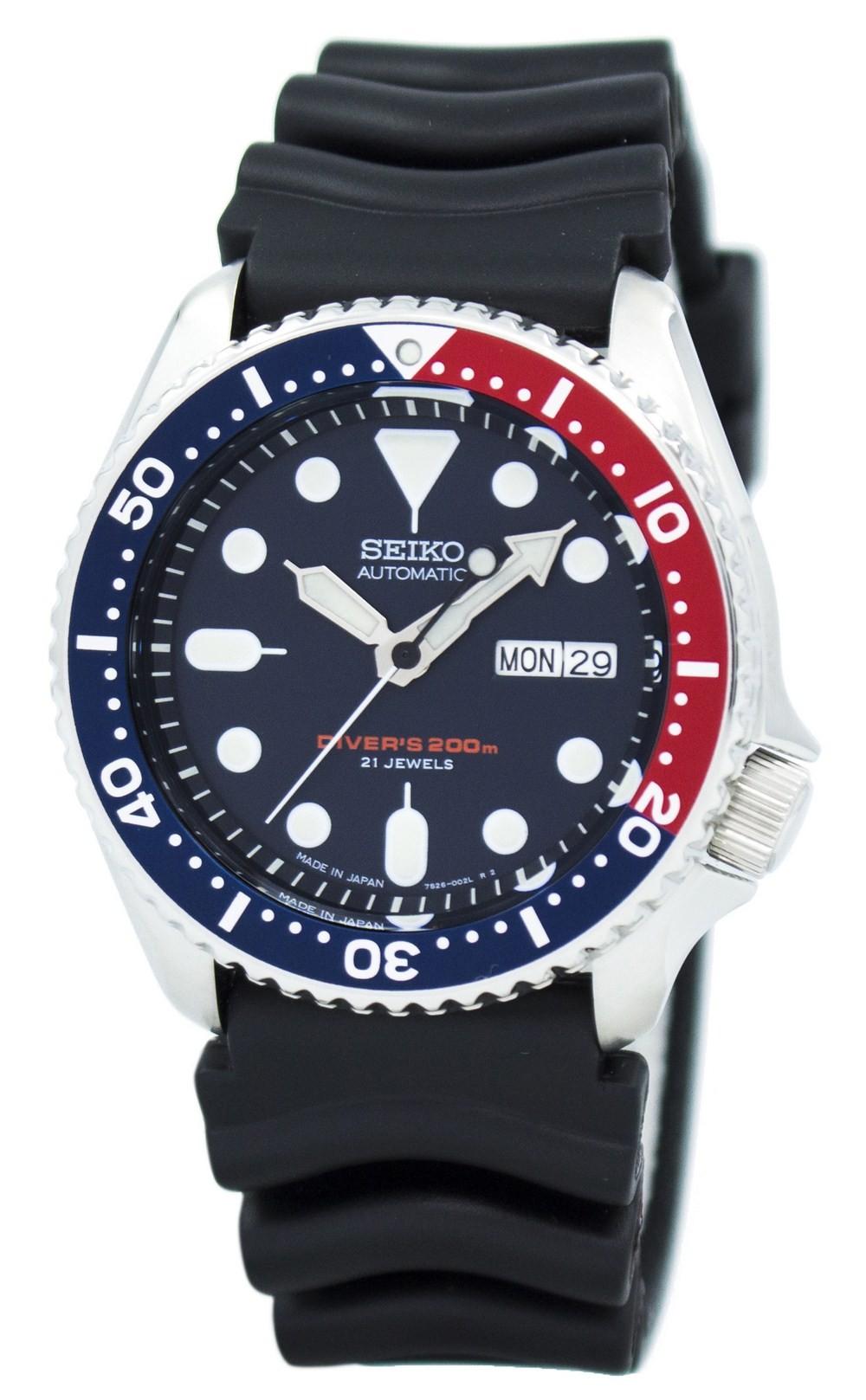 Seiko Automatic Diver's 200m Made In Japan Skx009 Skx009j1 Skx009j Men's Watch