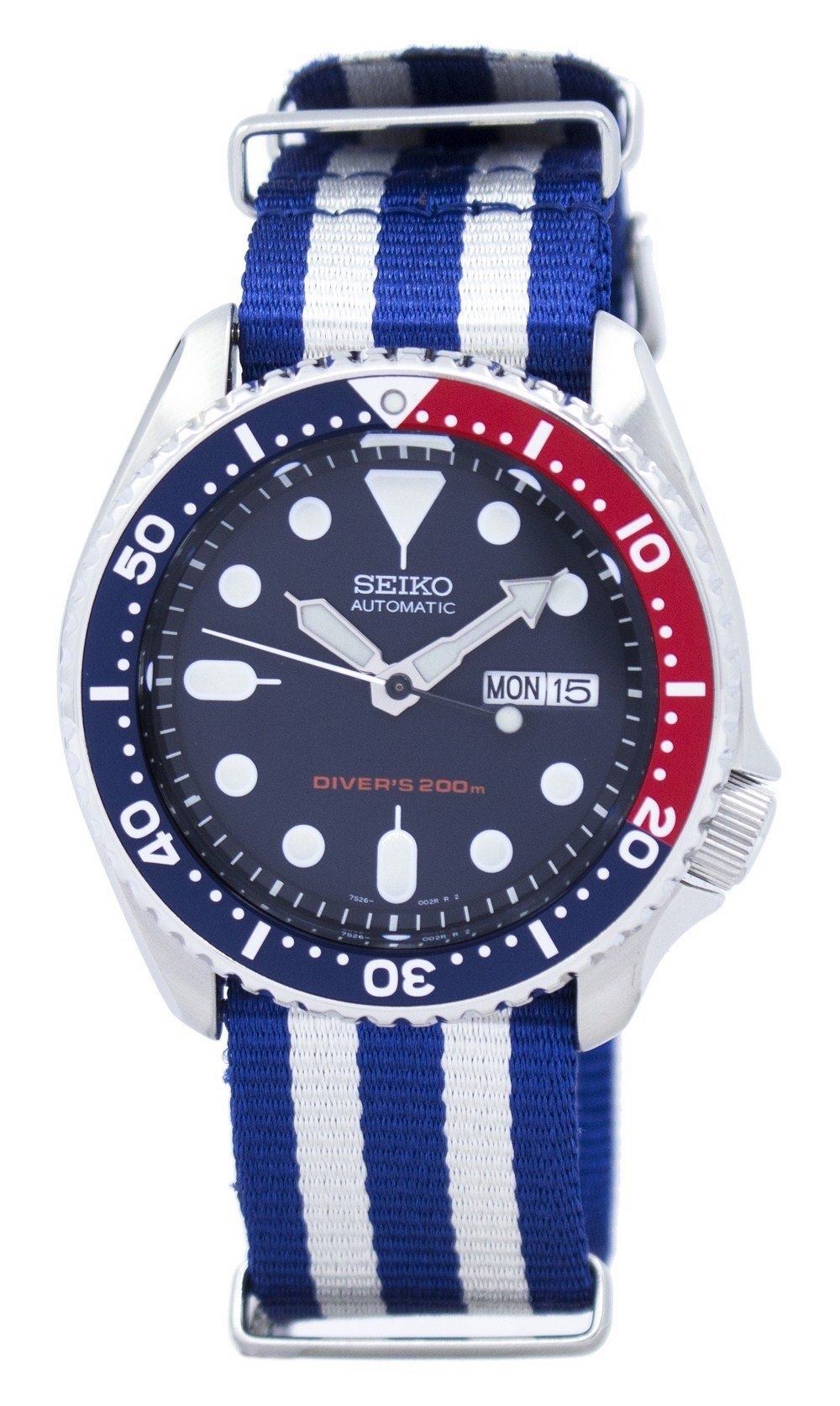 Seiko Automatic Diver's 200m Nato Strap Skx009k1-var-nato2 Men's Watch