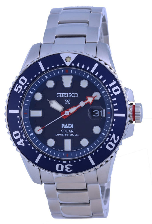 Seiko Prospex Padi Special Edition Blue Dial Solar Diver's Sne549 Sne549p1 Sne549p 200m Men's Watch