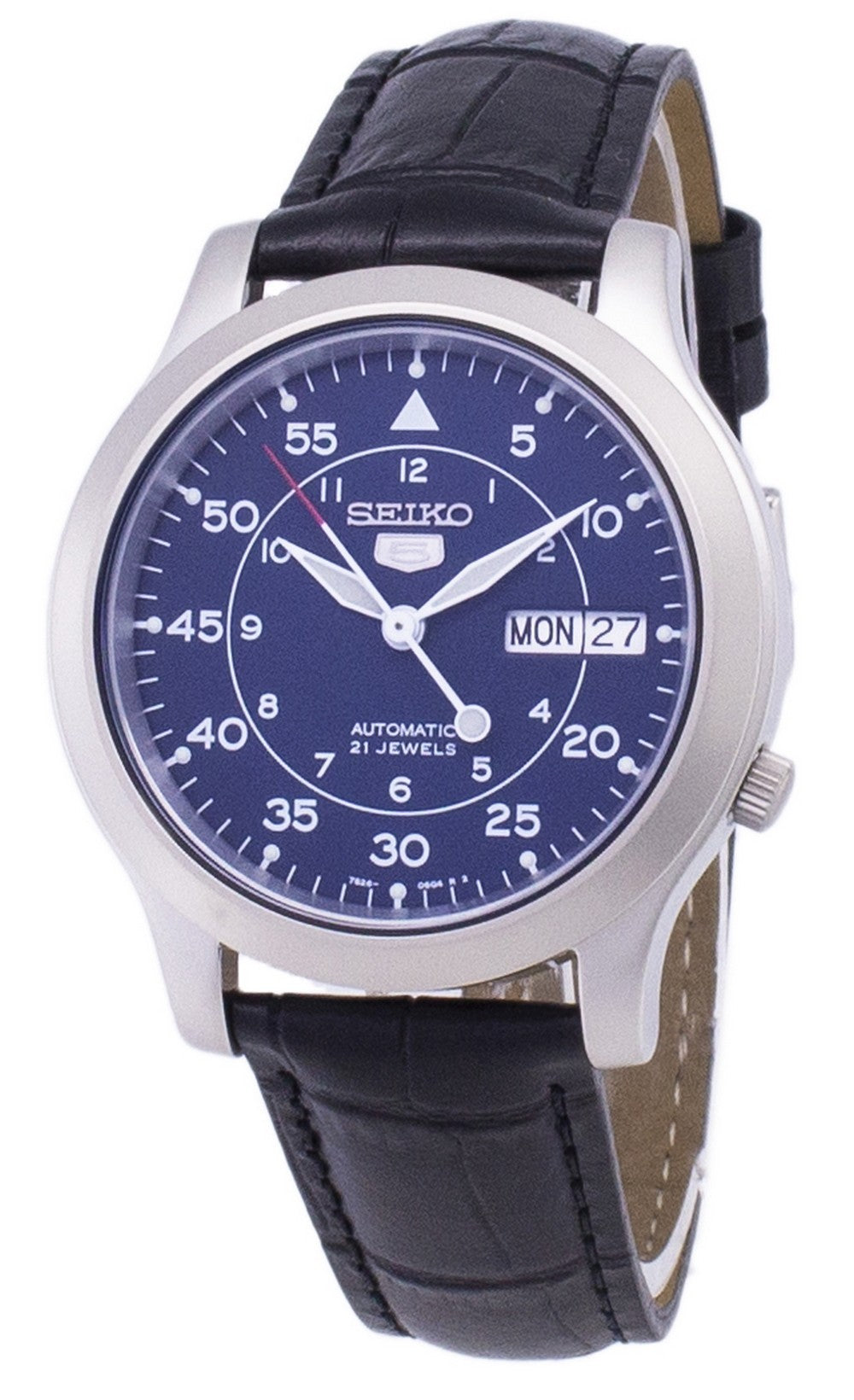 Seiko 5 Military Snk807k2-var-ss1 Automatic Black Leather Strap Men's Watch