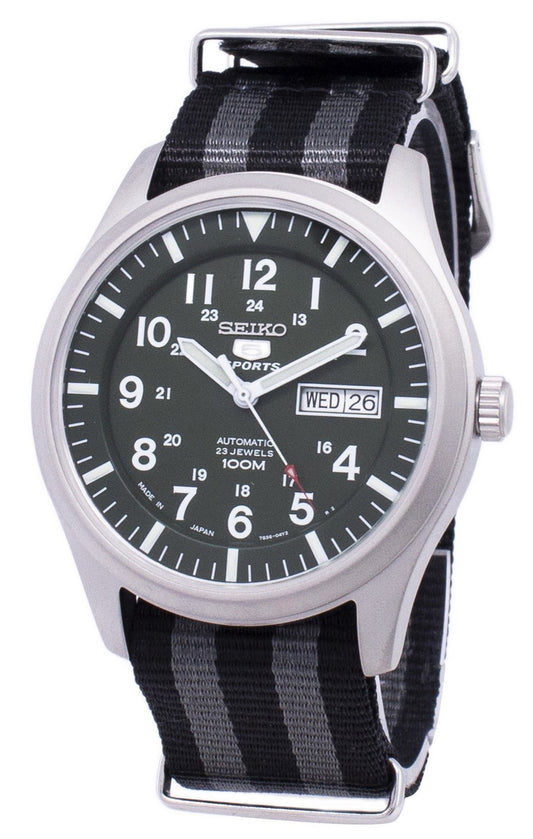 Seiko 5 Sports Automatic Japan Made Nato Strap Snzg09j1-var-nato1 Men's Watch