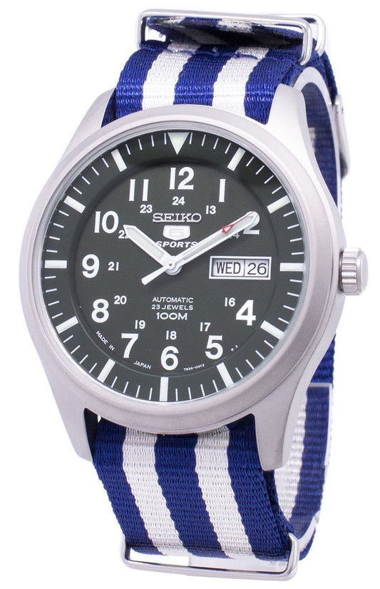 Seiko 5 Sports Automatic Japan Made Nato Strap Snzg09j1-var-nato2 Men's Watch