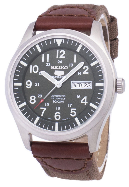 Seiko 5 Sports Automatic Canvas Strap Snzg09k1-var-ns1 Men's Watch