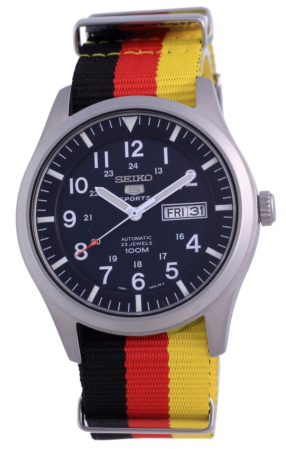 Seiko 5 Sports Automatic Polyester Snzg11k1-var-nato26 100m Men's Watch