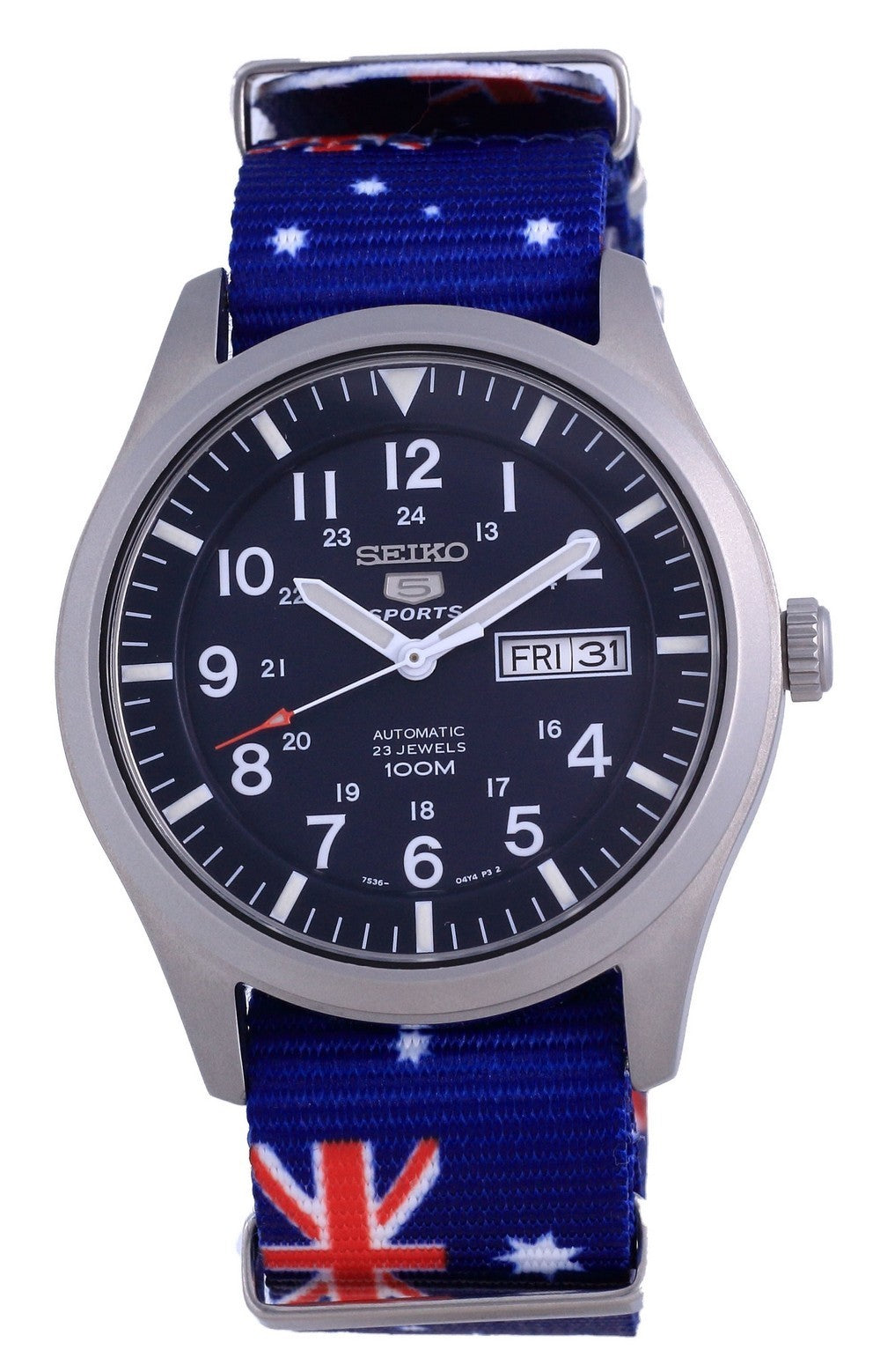 Seiko 5 Sports Automatic Polyester Snzg11k1-var-nato30 100m Men's Watch