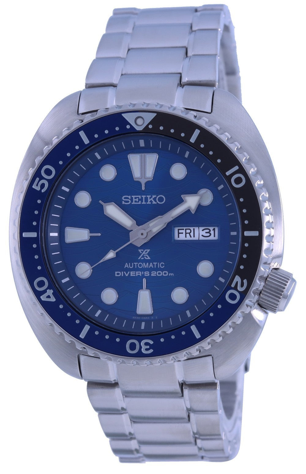 Seiko Prospex Turtle Save The Ocean Blue Dial Automatic Diver's Srpd21 Srpd21k1 Srpd21k 200m Men's Watch