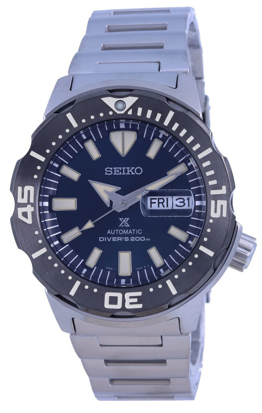 Seiko Prospex Monster Blue Dial Automatic Diver's Srpd25 Srpd25k1 Srpd25k 200m Men's Watch