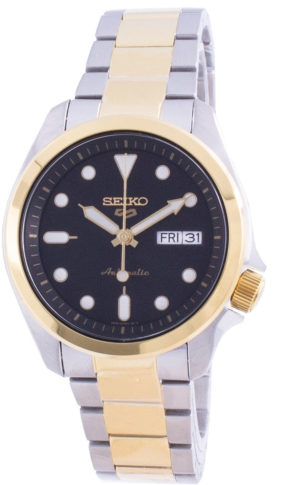 Seiko 5 Sports Black Dial Automatic Srpe60 Srpe60k1 Srpe60k 100m Men's Watch