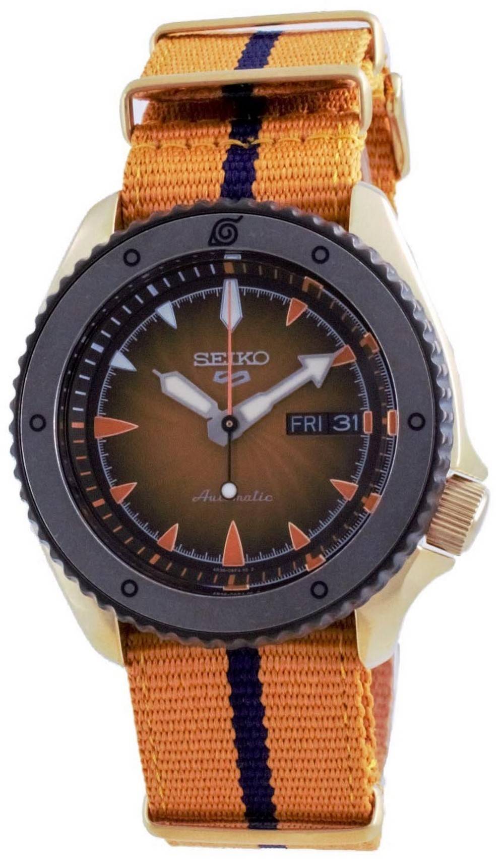 Seiko 5 Sports Naruto Uzumaki Limited Edition Automatic Srpf70 Srpf70k1 Srpf70k 100m Men's Watch