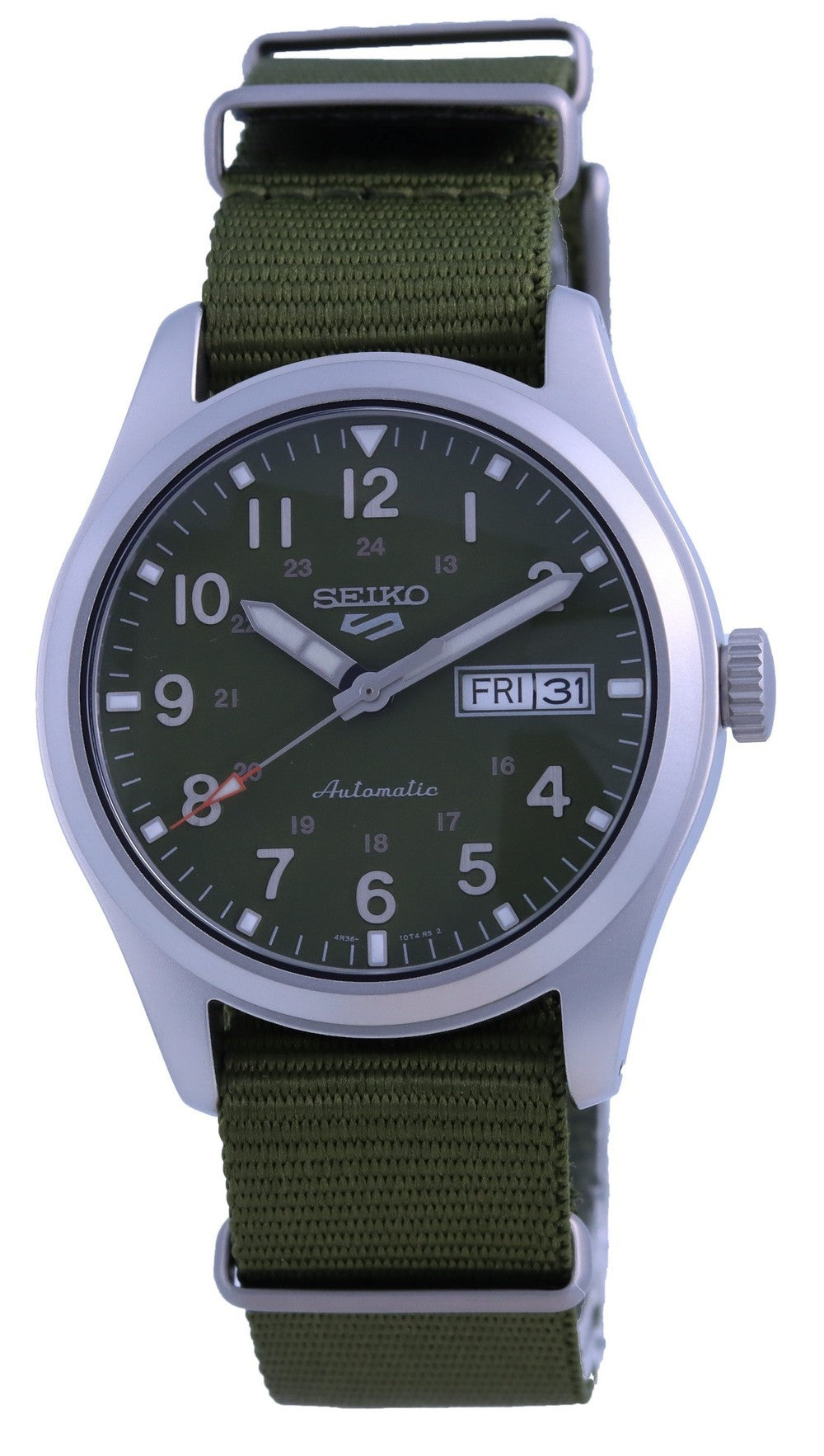 Seiko 5 Sports Field Green Dial Automatic Srpg33 Srpg33k1 Srpg33k 100m Men's Watch