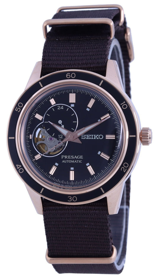 Seiko Presage Style 60's Open Heart Black Dial Automatic Ssa426 Ssa426j1 Ssa426j Men's Watch