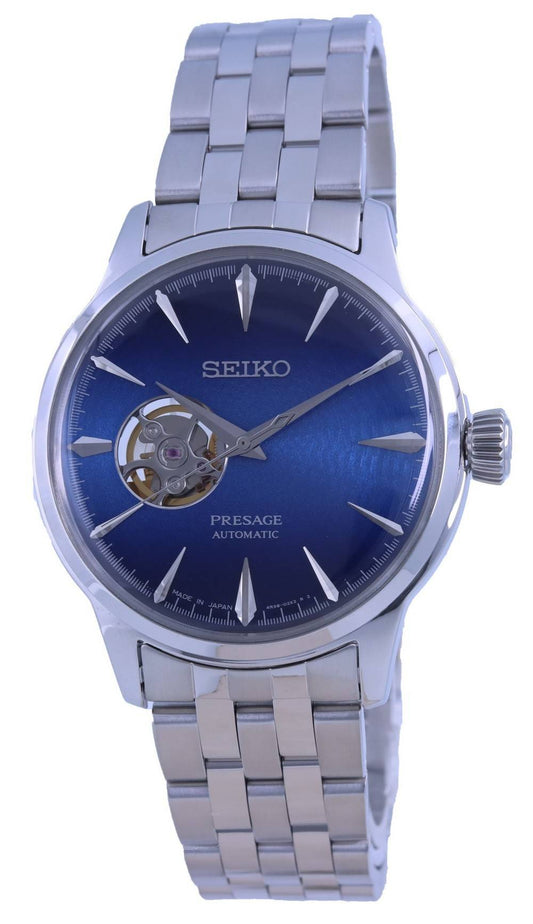 Seiko Presage Cocktail Time "blue Acapulco" Open Heart Automatic Ssa439 Ssa439j1 Ssa439j Men's Watch