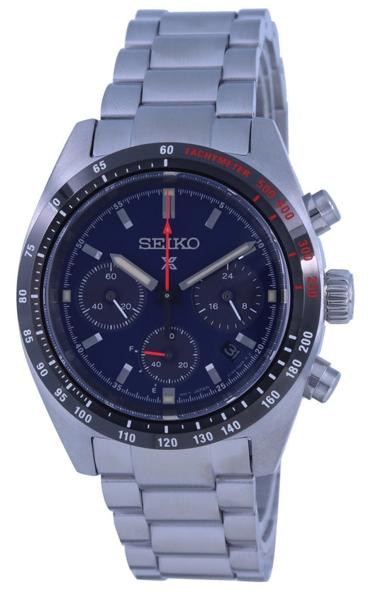 Seiko Prospex Speedtimer Chronograph Solar Blue Dial Ssc815 Ssc815p1 Ssc815p 100m Men's Watch