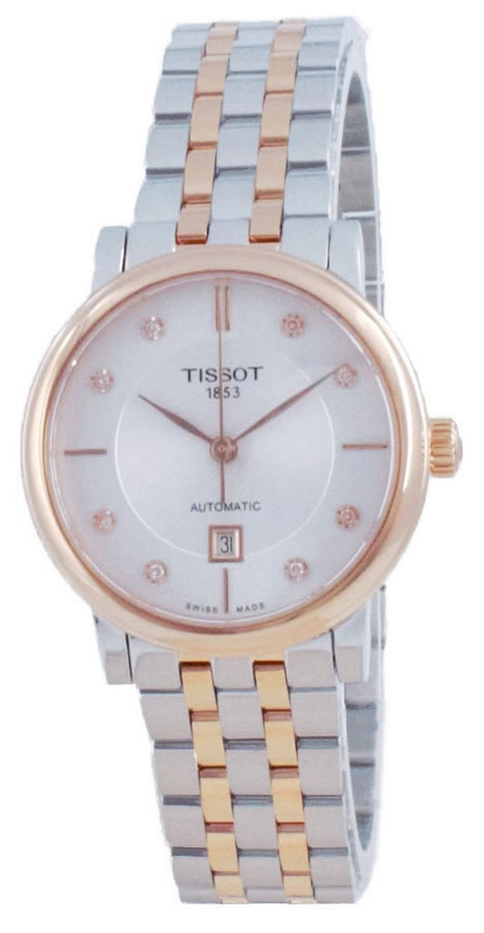 Tissot T-classic Carson Automatic Diamond Accents T122.207.22.036.00 T1222072203600 Women's Watch