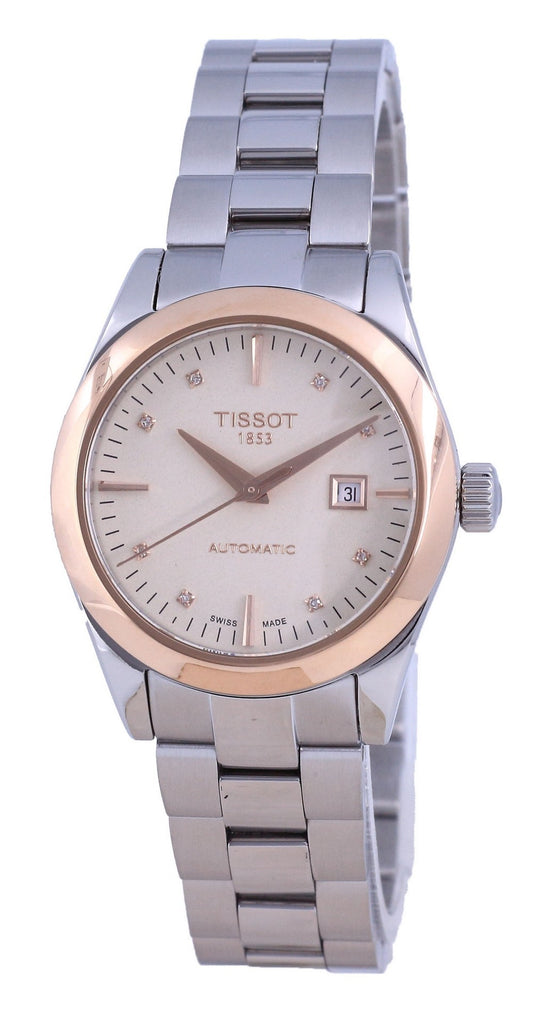 Tissot T-gold T-my Lady Diamond Accents 18k Gold Automatic T930.007.41.266.00 T9300074126600 Women's Watch