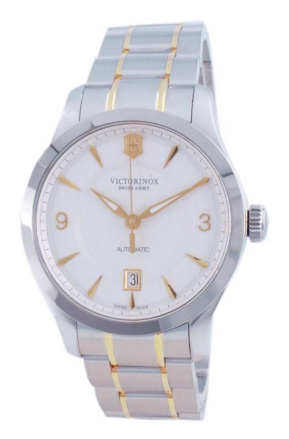 Victorinox Alliance Swiss Army White Dial Automatic 241874 100m Men's Watch