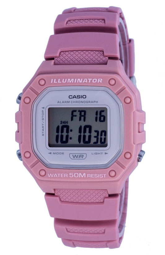 Casio Youth Digital Resin Quartz W-218hc-4a W218hc-4 Women's Watch