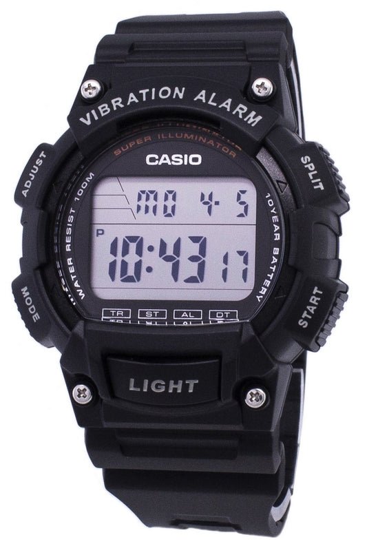 Casio Youth Super Illuminator Vibration Alarm Digital W736h-1av W-736h-1av Men's Watch