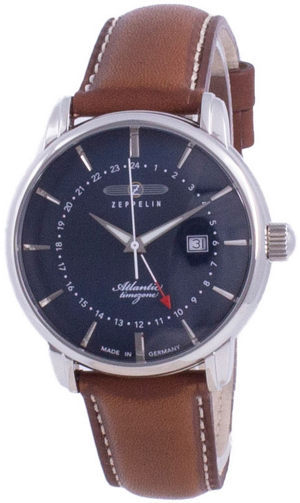 Zeppelin Atlantic Blue Dial Quartz 8442-3 84423 Men's Watch