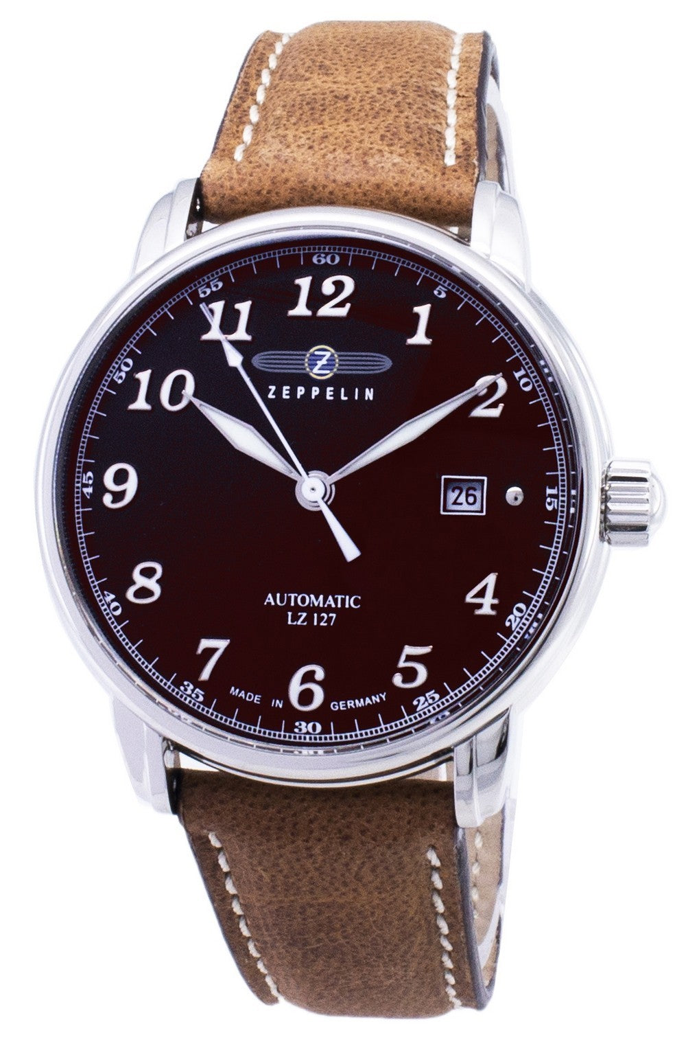 Zeppelin Series Lz127 Graf Automatic Germany Made 8656-3 86563 Men's Watch